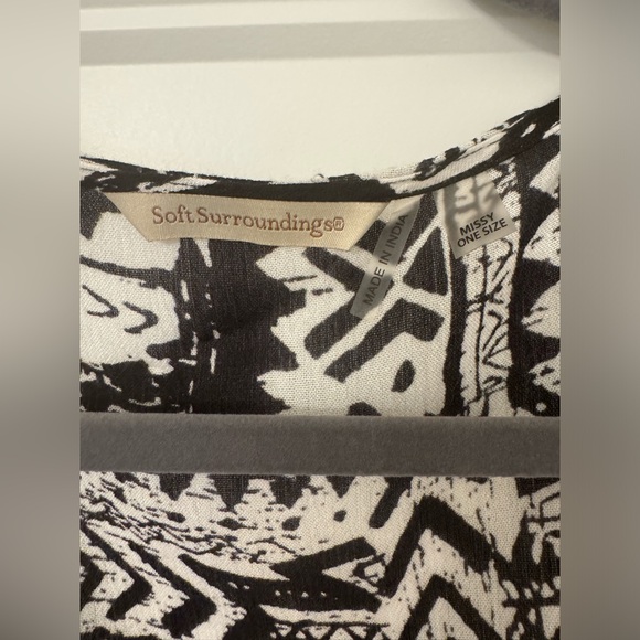 Soft Surroundings Rayon Aztec Print Duster Cardigan - Picture 4 of 4